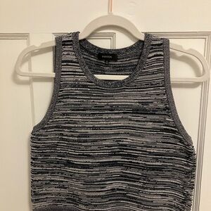 Babaton Navy/White Striped Tank Top